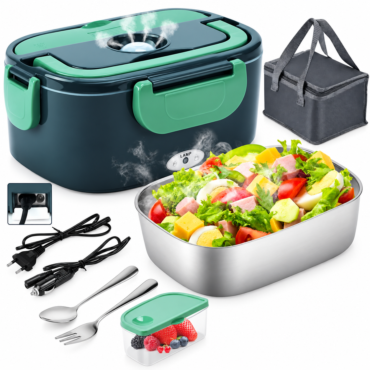 Gentre 4-in-1 Electric Heated Lunch Box 1.5L 60W